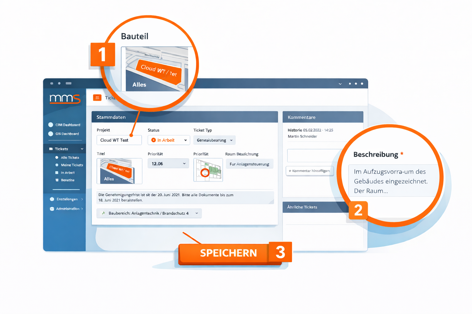 Mangel anlegen mit mms